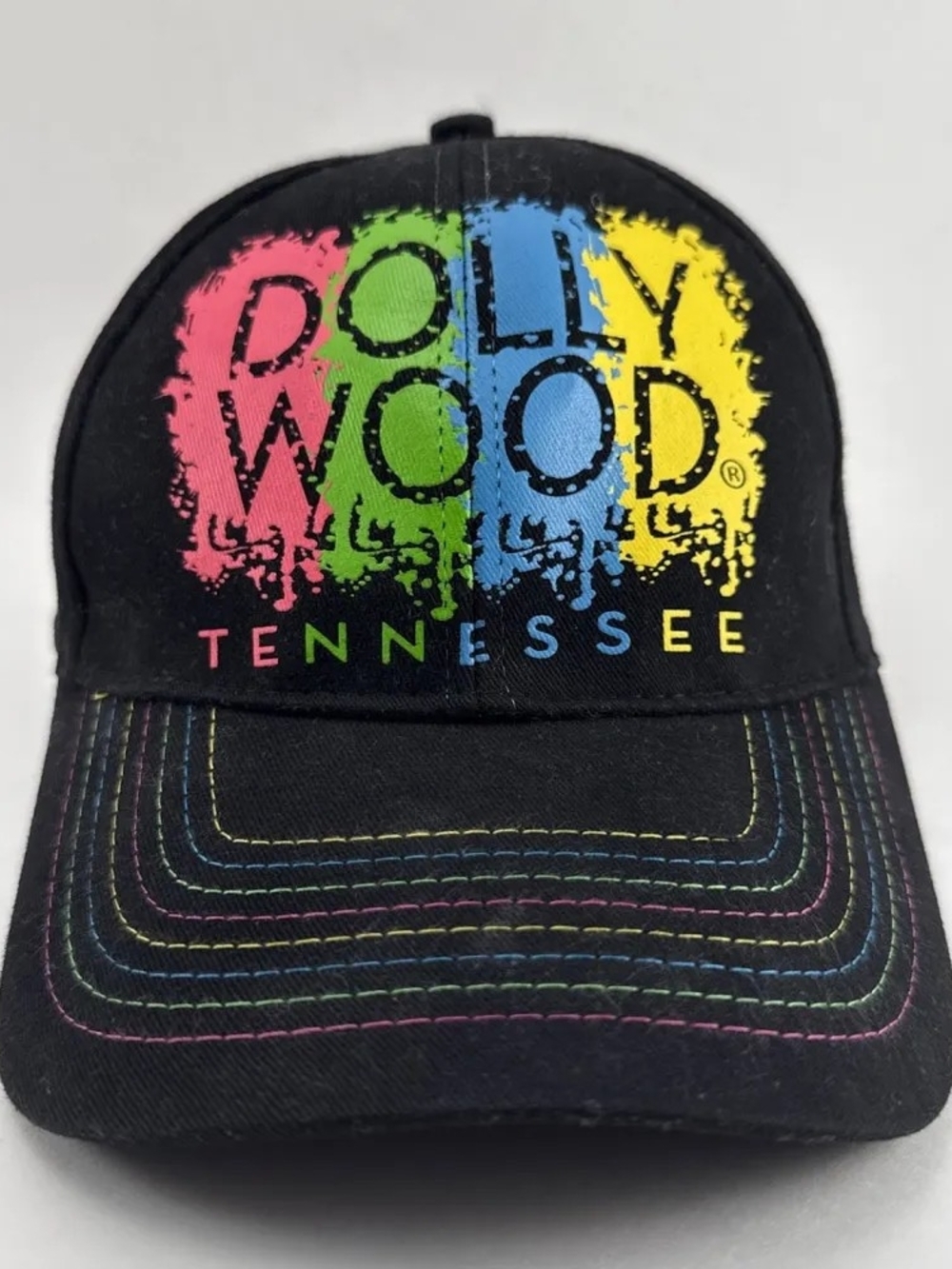 Dollywood Tennessee Black Cap with Multicolor Logo